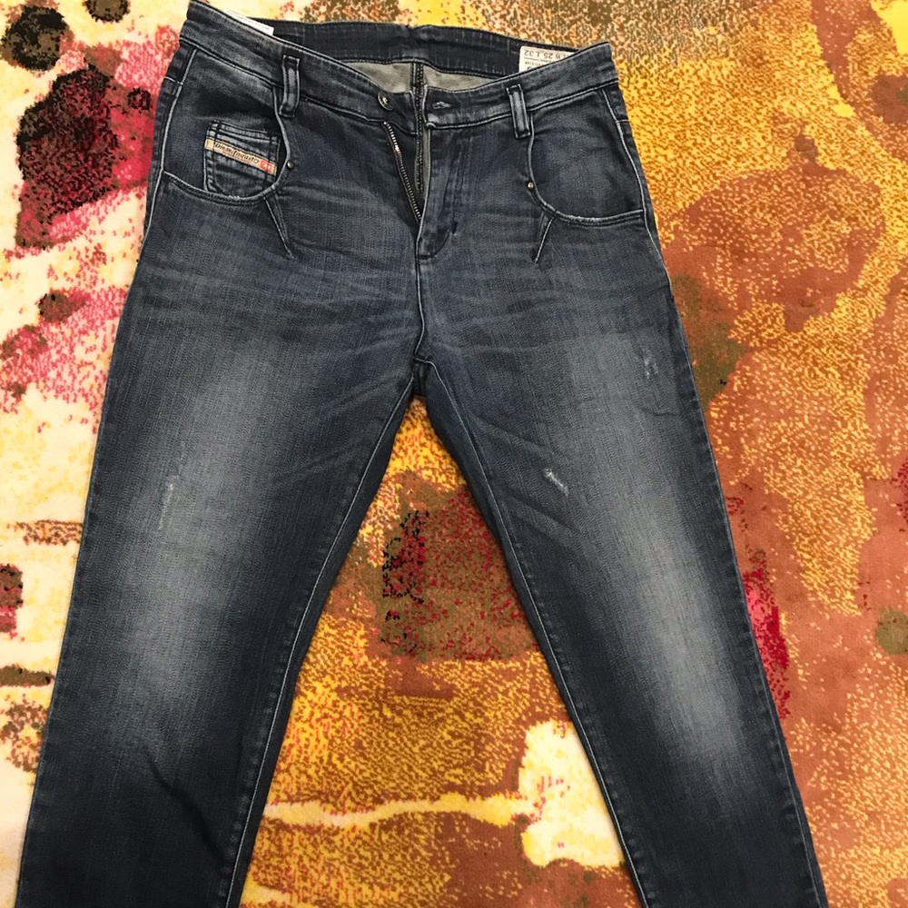 Diesel Dark Blue High-Rise Slim Jeans